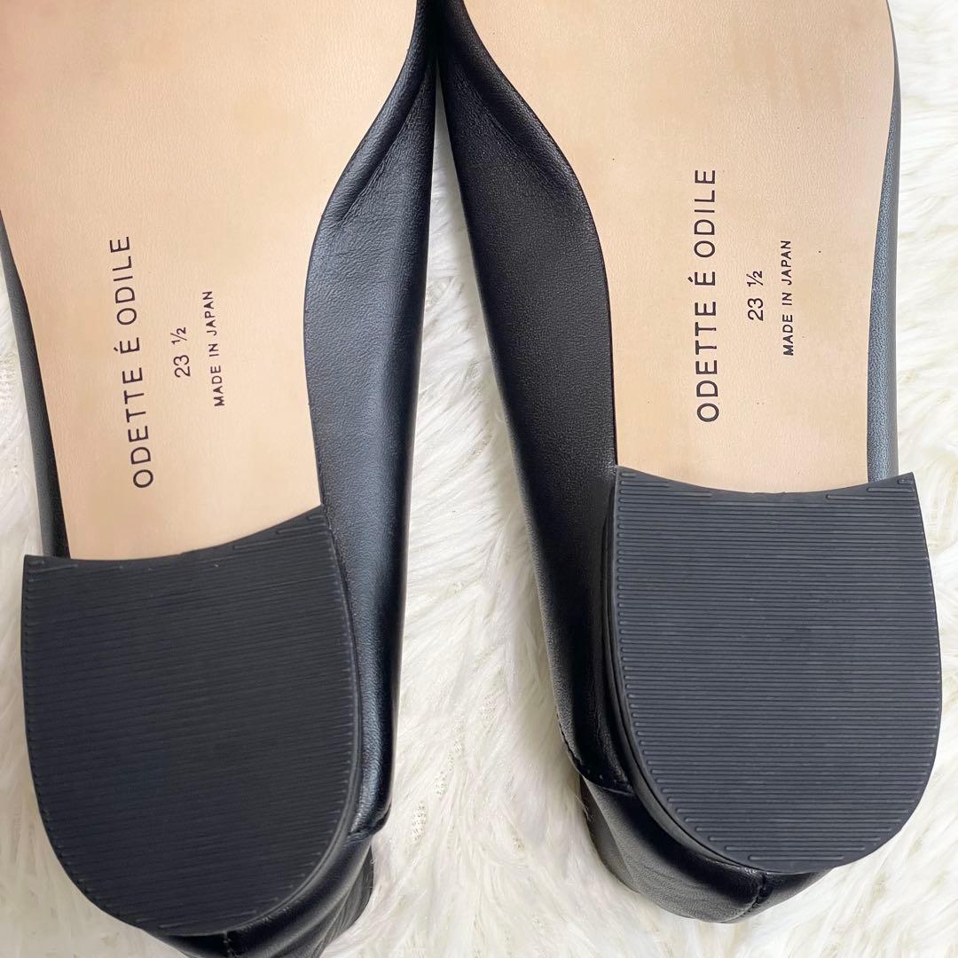 【未使用品】Odette e Odile ウェーブカットレースアップ フラット