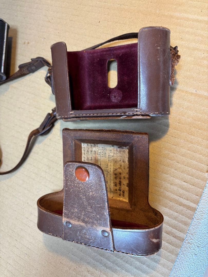 アンティークなミノルタ　蛇腹（ベローズ）カメラ　ケ-ス付き昭和レトロ 希少