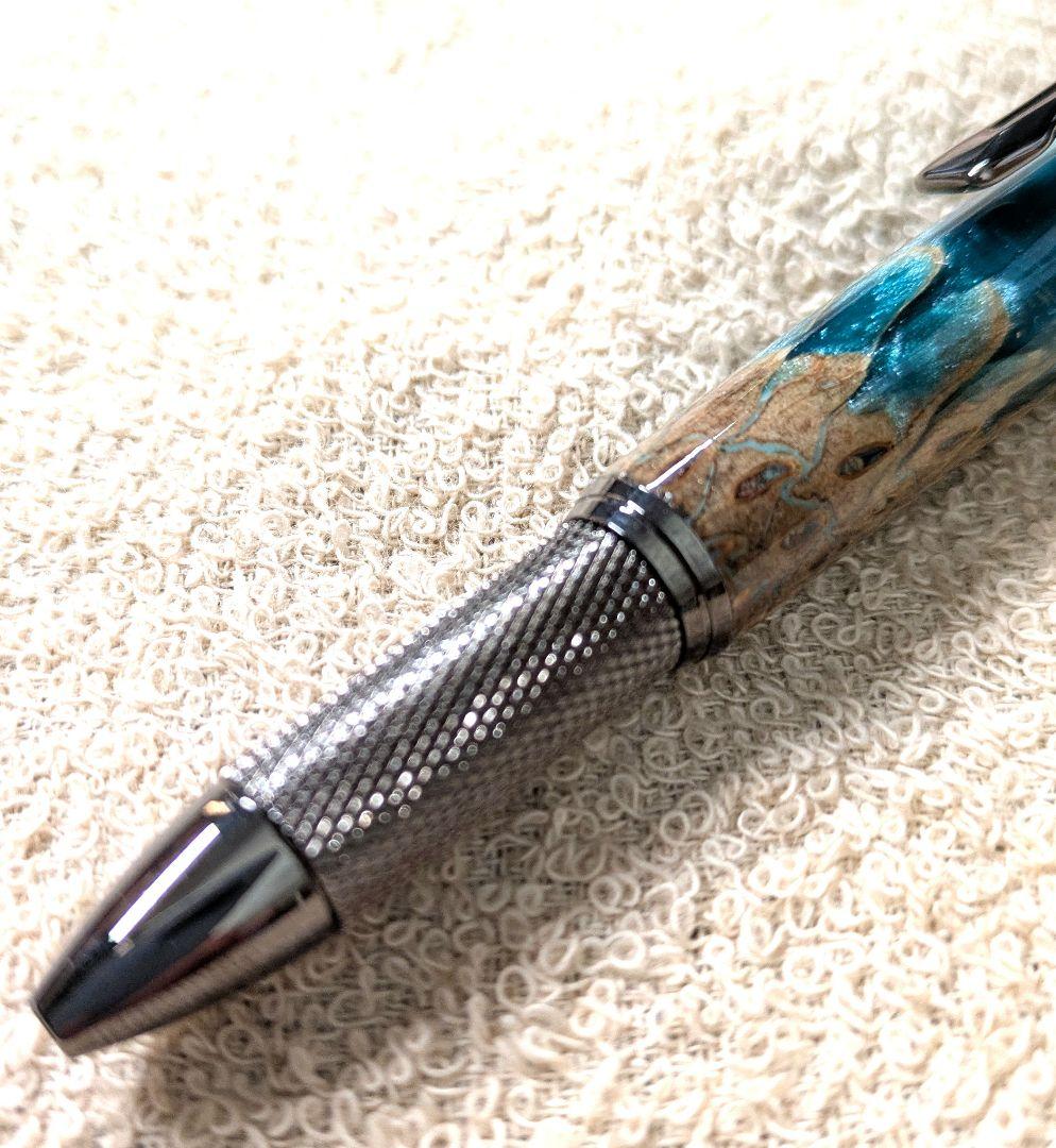 木軸ペン　73Labo　ユリノキレジン　回転式ボールペン