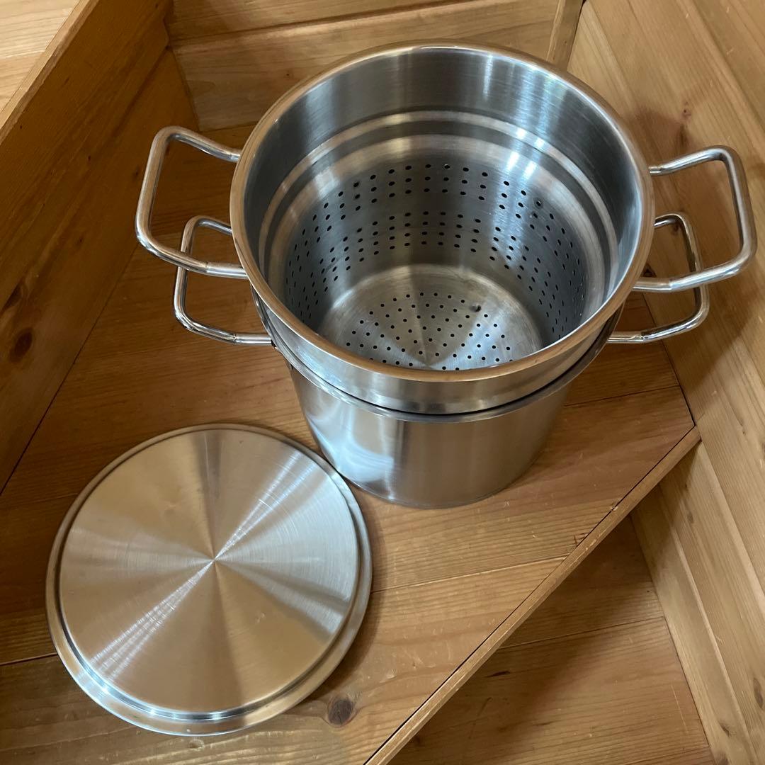 ELO gastroline ガストロライン両手鍋寸胴鍋 ストレーナー付き蓋付き