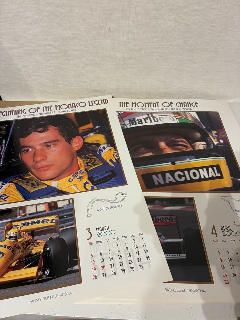 アイルトン・セナ 特別カレンダー 2000 額付き