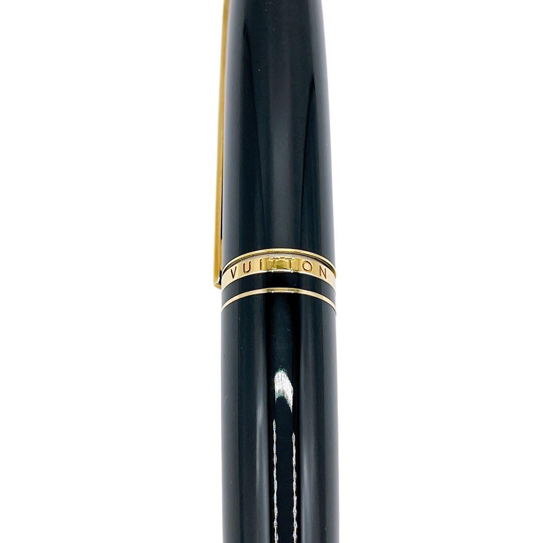 美品 ルイヴィトン N72702 ボールペン ブラック ゴールド ユニセックス