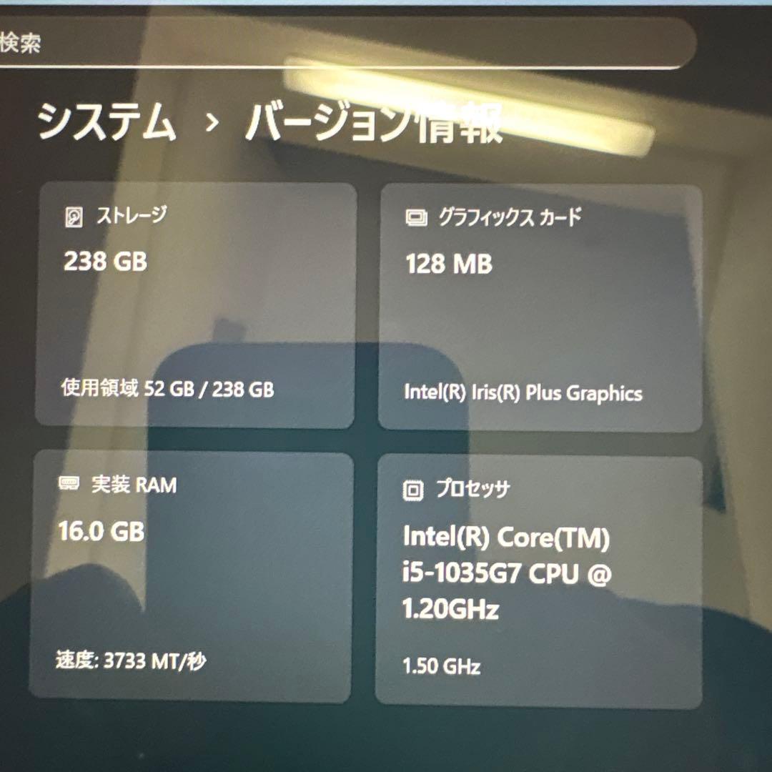【良品♪】Microsoft Surface laptop 3 メモリ16GB