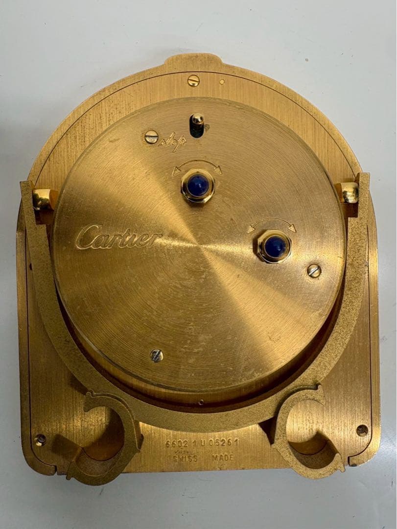 Cartier カルティエ ヴィンテージ トラベルクロック ローマ数字 現状品