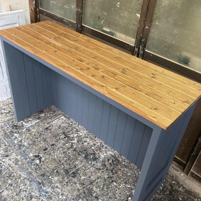 ベック★カウンターテーブル1200　グレー＆ミディアム