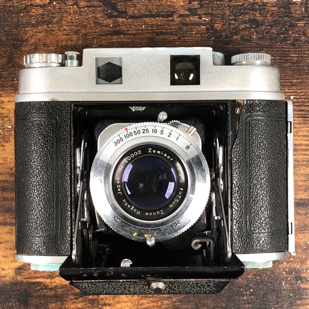 動作未確認 ジャンク 高嶺光学 Mine Six IIIS 国産蛇腹カメラ