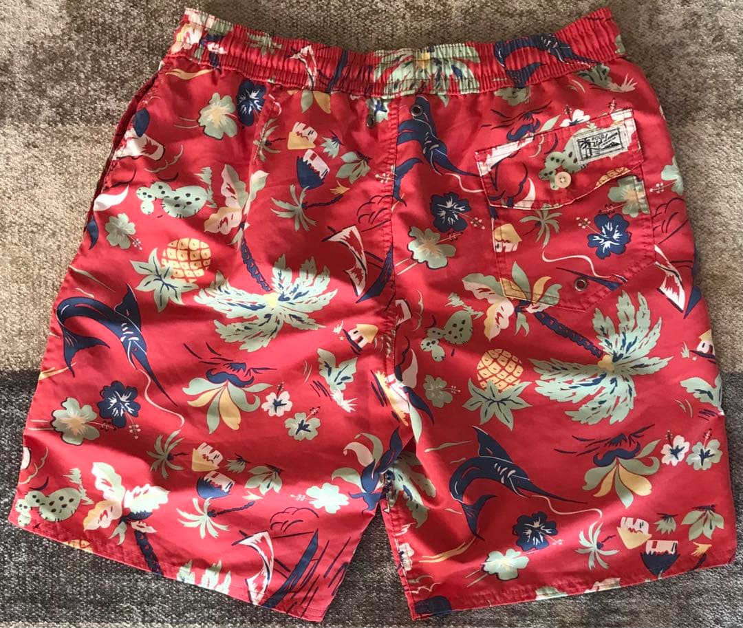 夏の主役服 即完売 ラルフローレン カジキ トロピカル柄 スイムショーツ M