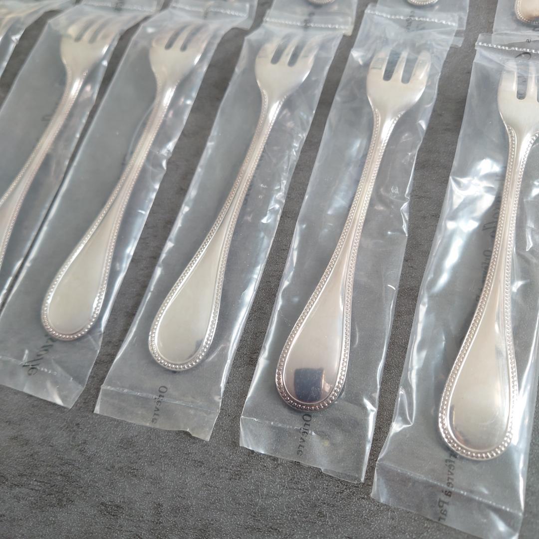 クリストフル パール ケーキフォーク コーヒースプーン 未開封 12点 箱付き