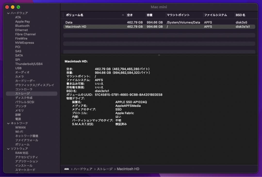 Apple M1 MacMini 2020シルバー RAM16GB SSD1TB
