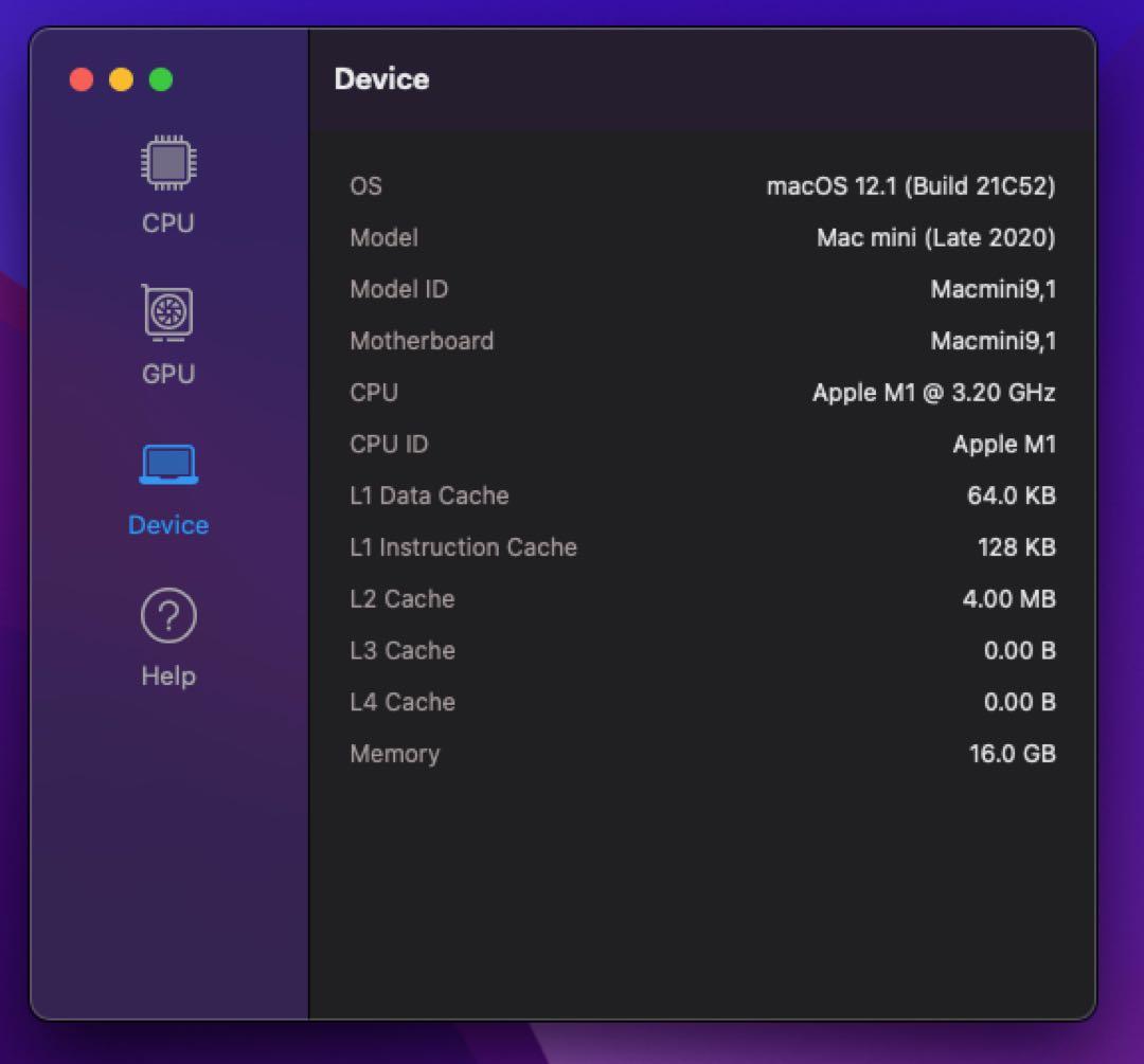 Apple M1 MacMini 2020シルバー RAM16GB SSD1TB