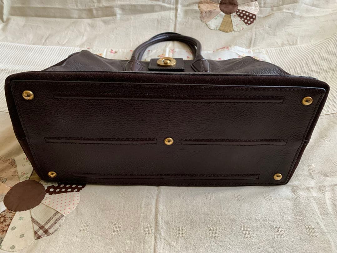 【美品】サンローラン❗️ダークブラウン レザー バッグ