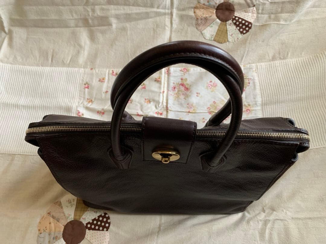 【美品】サンローラン❗️ダークブラウン レザー バッグ