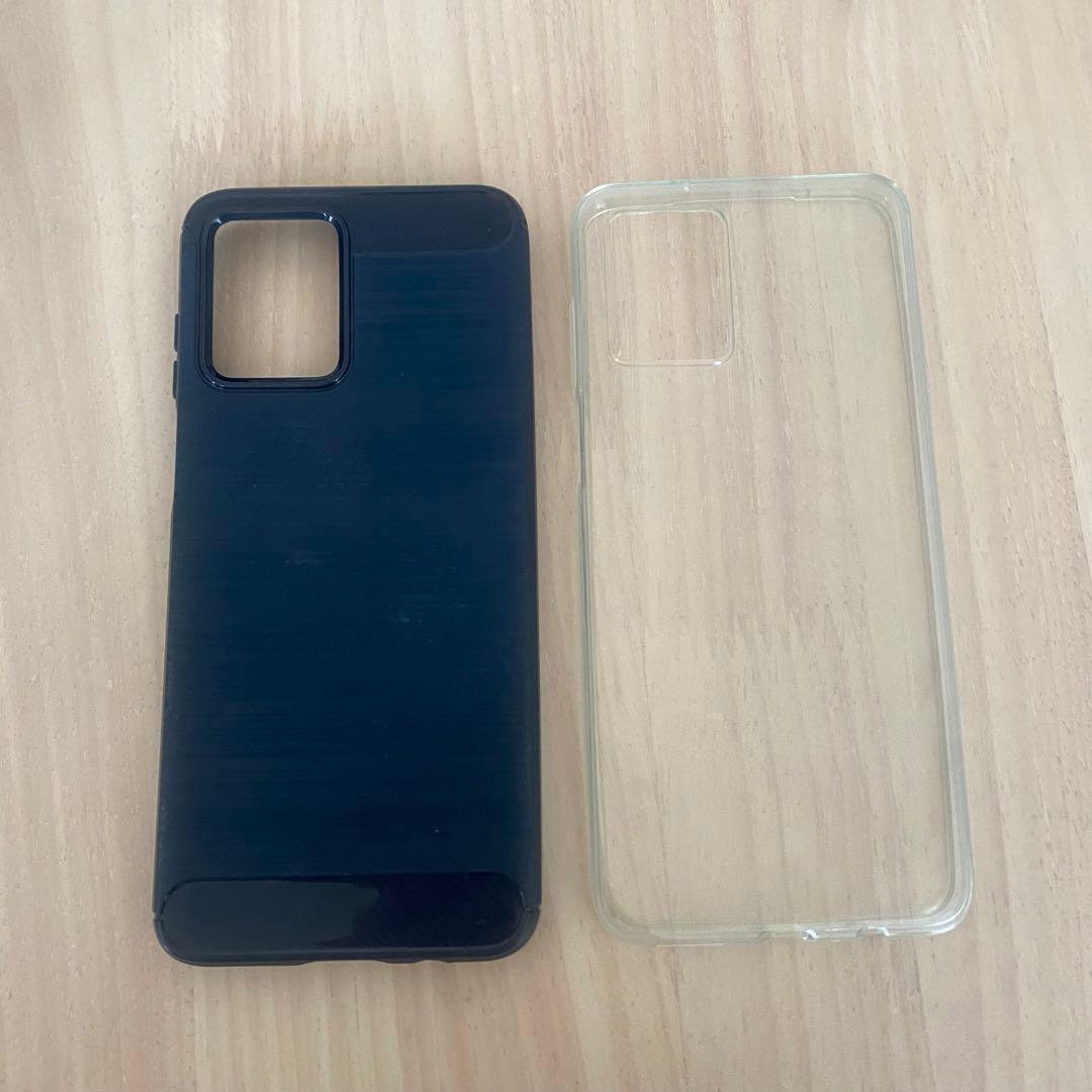 moto g53y 5G インクブラック ケース2つ付き