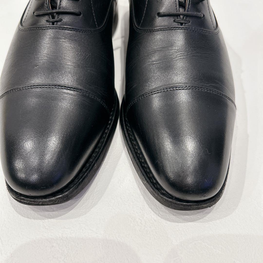 美品✨スコッチグレイン ビジネスシューズ　内羽根　ストレート　黒　25