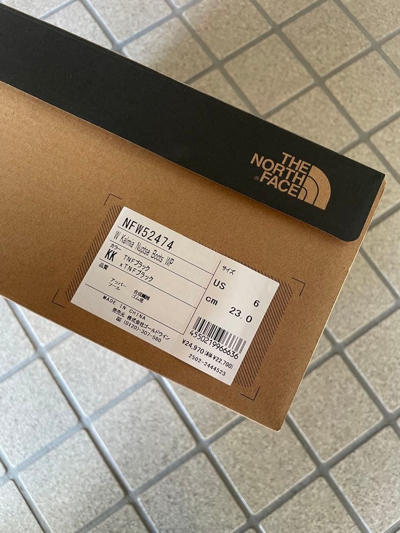 【新品】THE NORTH FACE カルミアヌプシブーツ ブラック 23cm