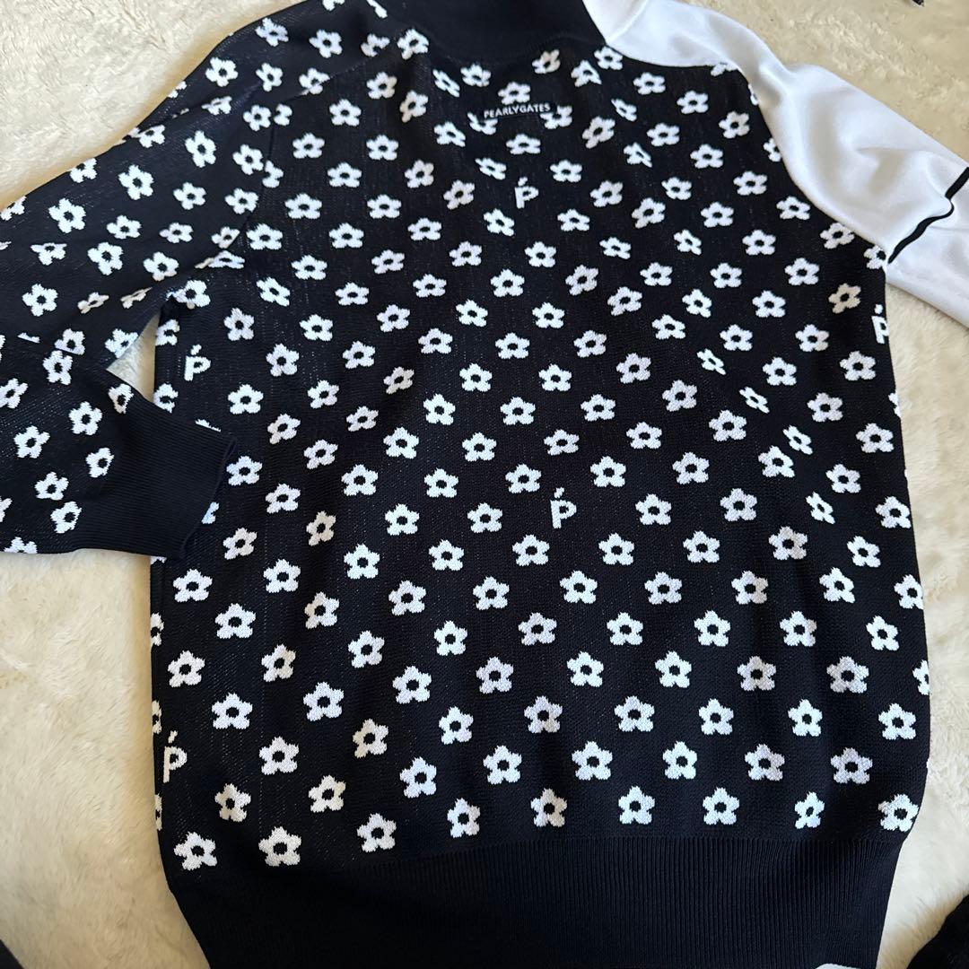 パーリーゲイツ　フルジップジャケット　サイズ1 可愛いお花柄