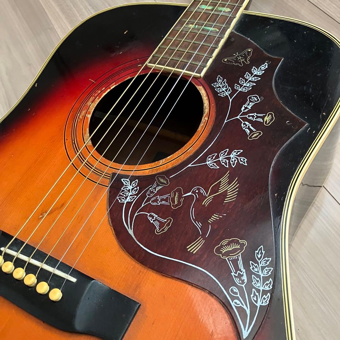 激鳴り❗️70's Jヴィンテージ❗️ハミングバード レリック加工❗️エレアコ仕様‼️