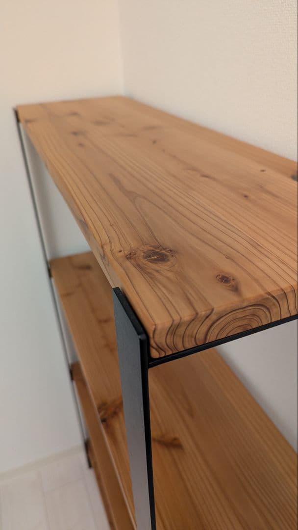 無垢 杉 シェルフ kanademono