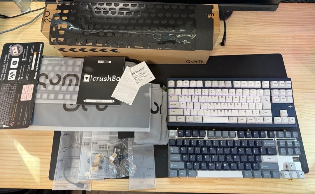 wobkey crush80 reboot pro JIS日本語 US ネイビー