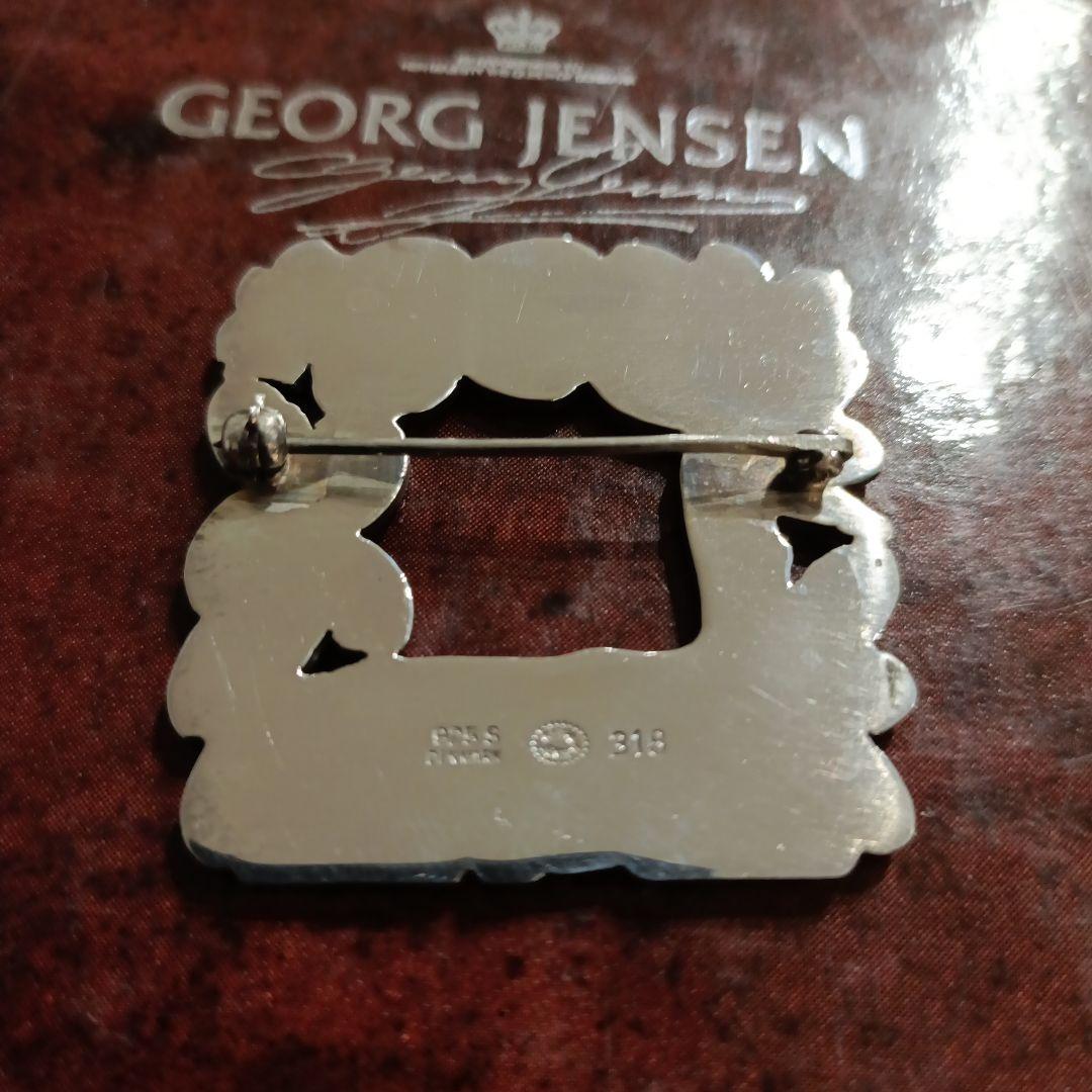 美品  　ブローチ♯318　鹿とリス　デンマーク製