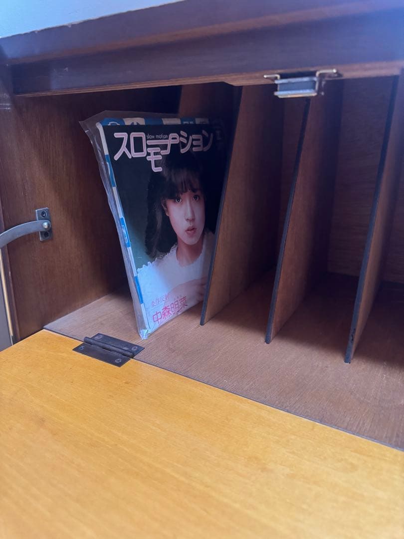 アンティークレコードキャビネット　レコード棚　レコードラック　ビンテージ