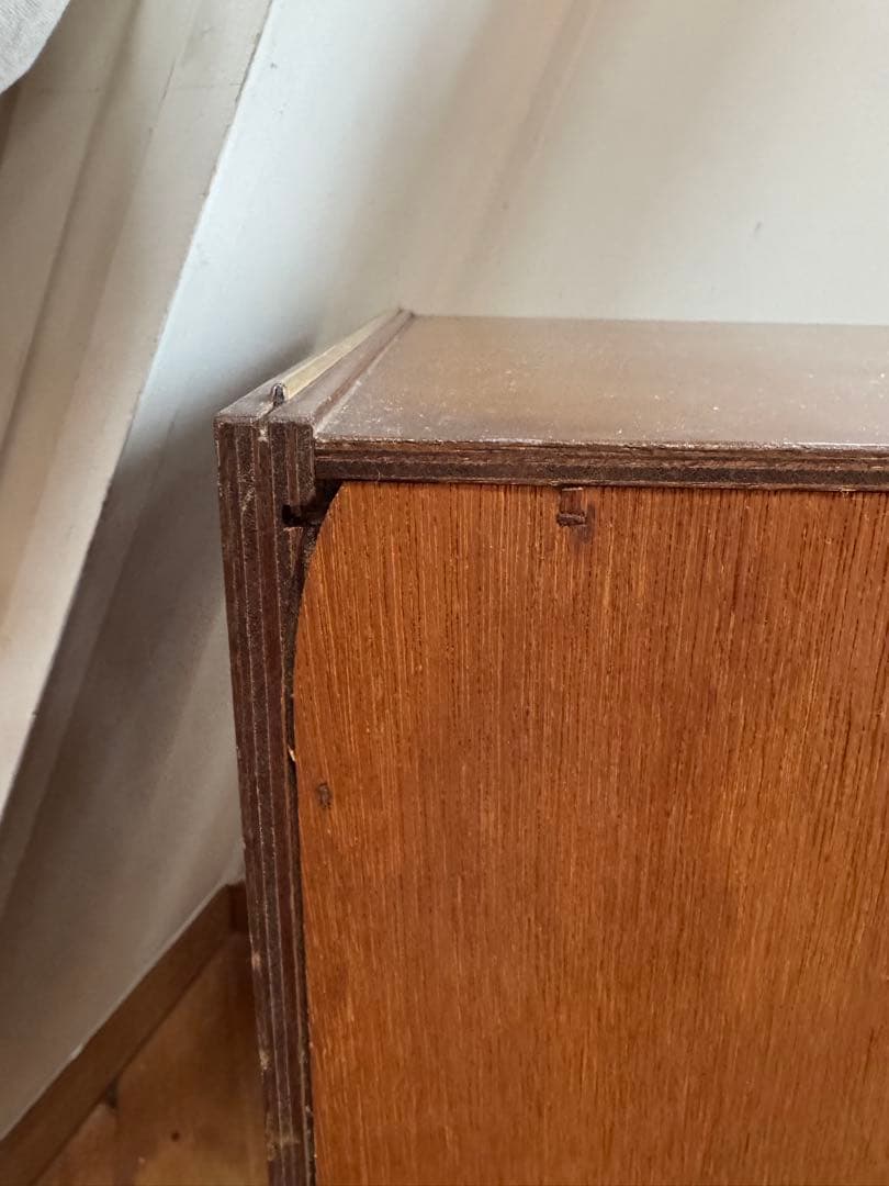 アンティークレコードキャビネット　レコード棚　レコードラック　ビンテージ