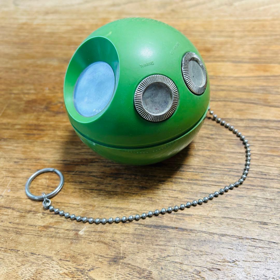 ダ*イ様 ナショナルパナソニック R-70 吊り下げ可能AMラジオ　グリーン