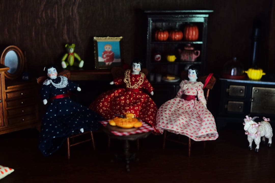 チャイナヘッドドール ビスクドール ドールハウス ミニチュア ブライス