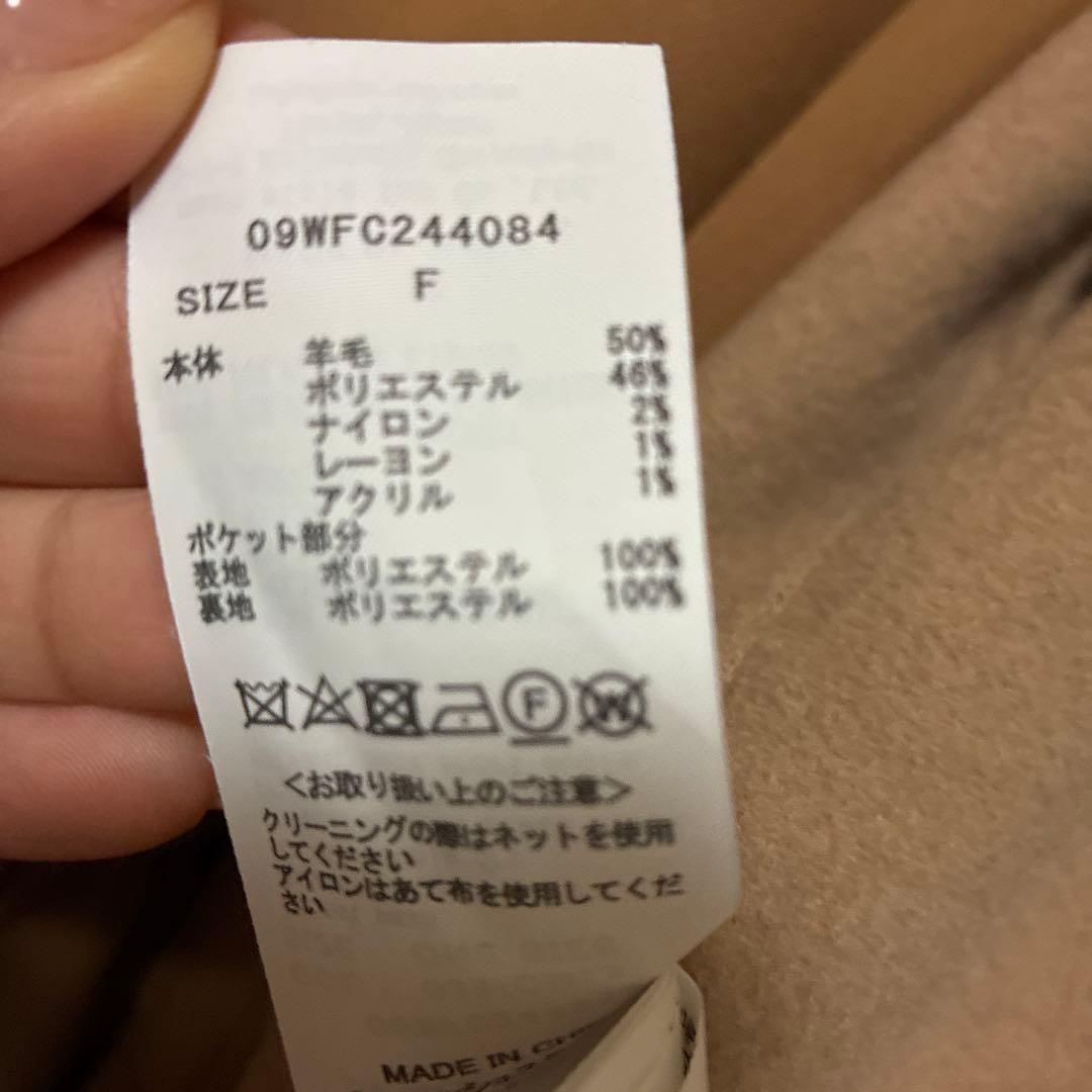 Mila Owen 2wayファーポケットリバーコート キャメル