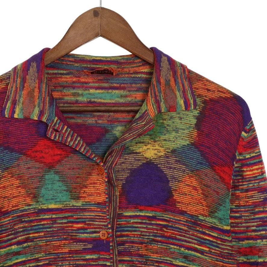 MISSONI ミッソーニ カシミヤ マルチカラー ニット カーディガン 42