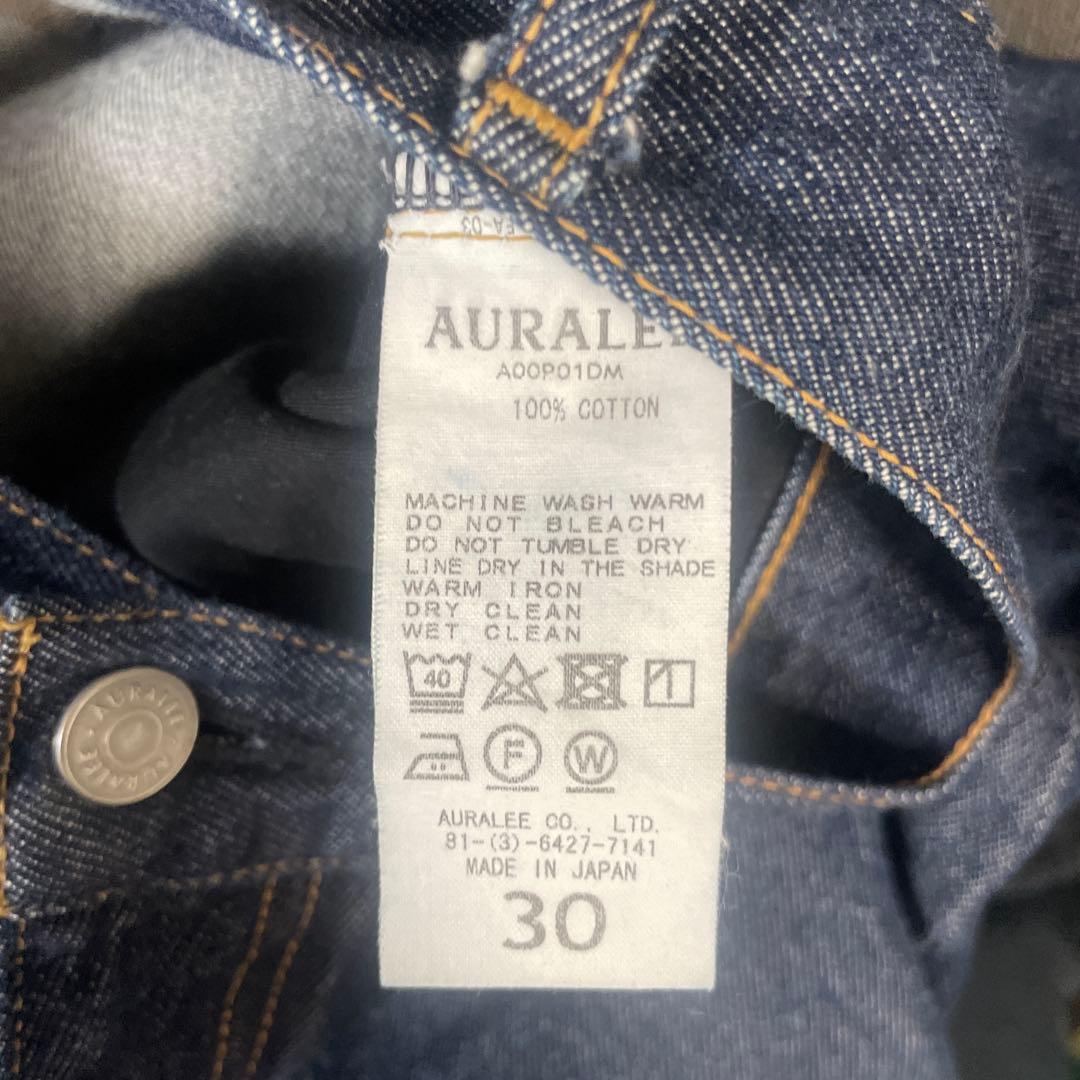 パンツ AURALEE HARD TWIST DENIM 5P PANTS 30