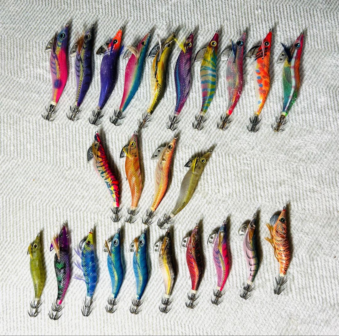 KOKO♡まとめ買い値下げ可能 エギング引退セット　エギ、バック、ケース