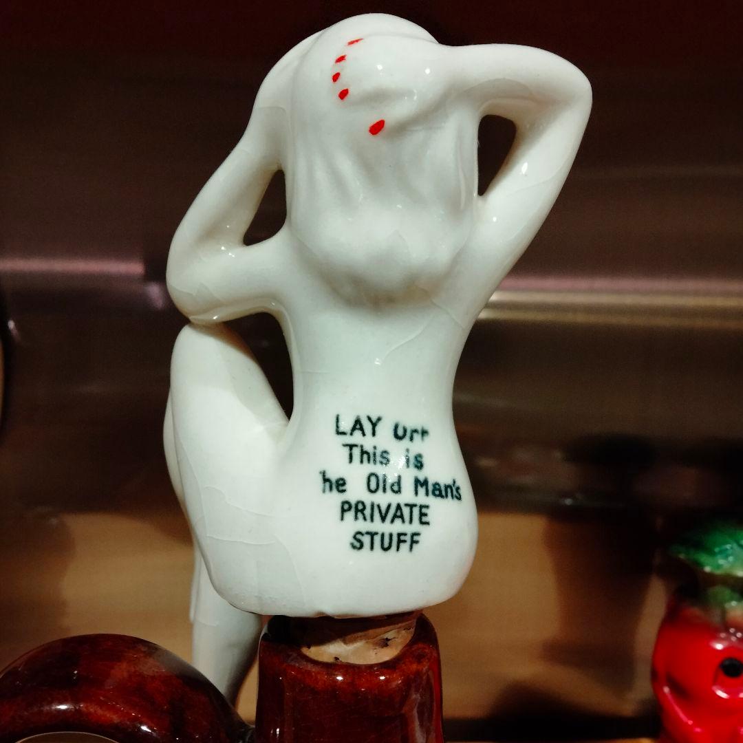 50s 　ピンナップ　デカンタ　エロ　　ビンテージ　layoff　茶