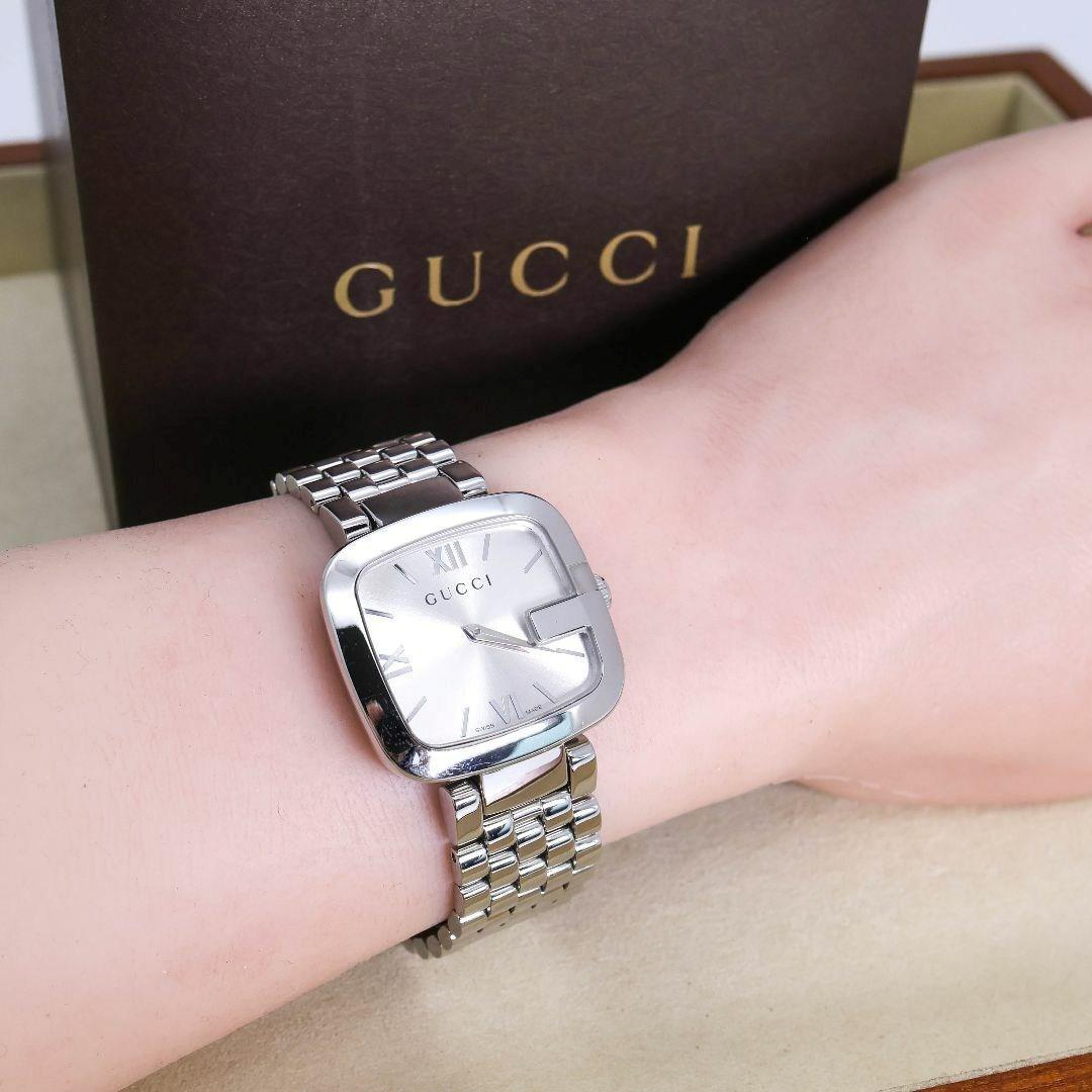 稼働 GUCCI 腕時計 125.4 美品 Gベゼル 外箱 新品電池 1598
