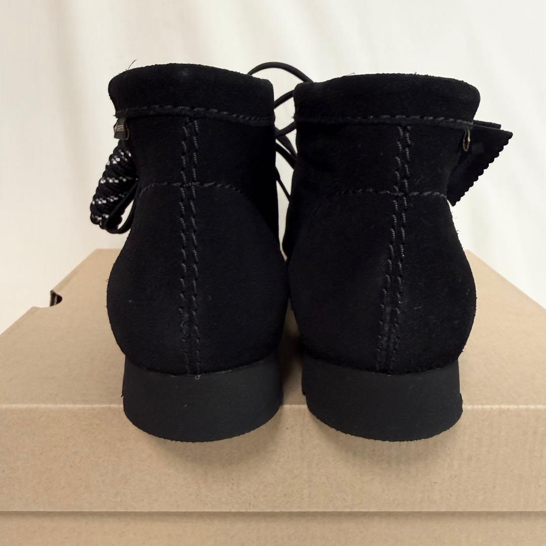 クラークス　ワラビー　ゴアテックス GORE-TEX UK7 黒　スエード　25