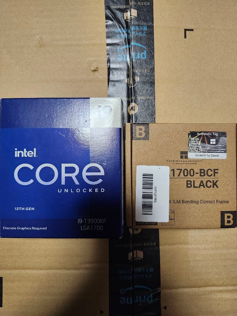 Z790 マザーボードとIntel Core i9-13900KF 動作品