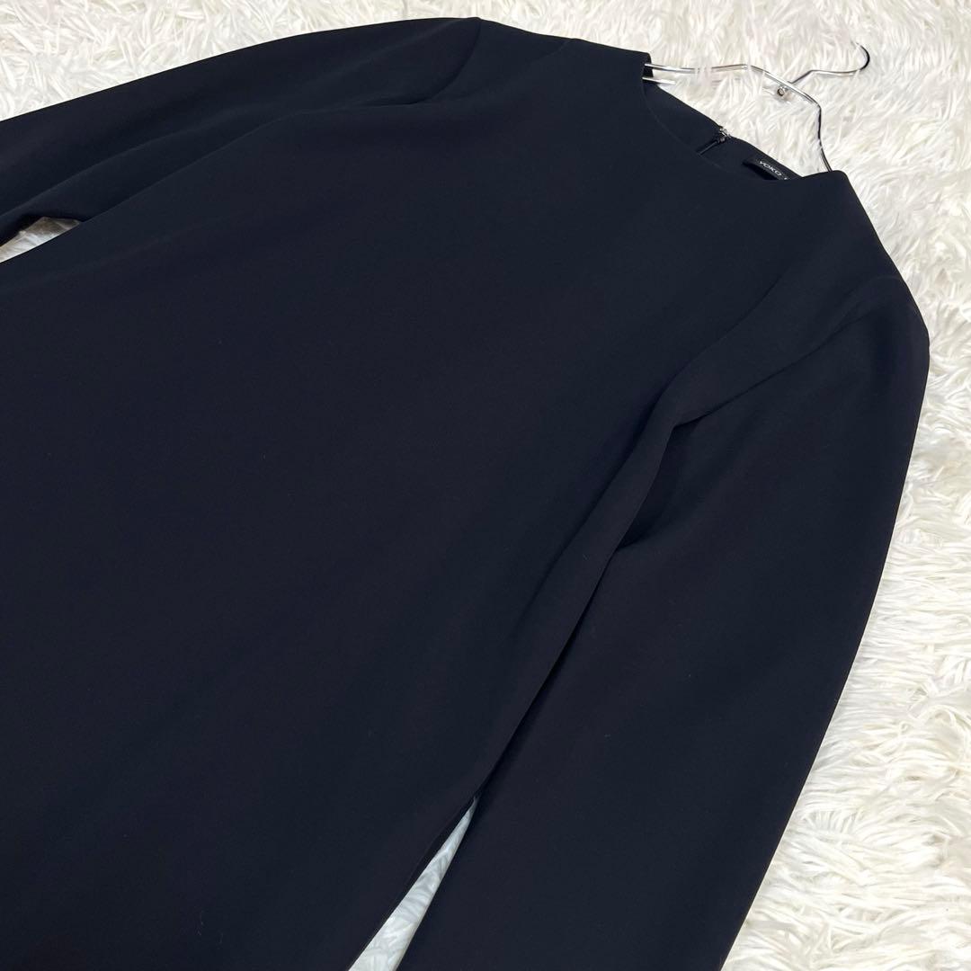 YOKOCHAN フロントフリルヘムワンピース ブラック Mサイズ