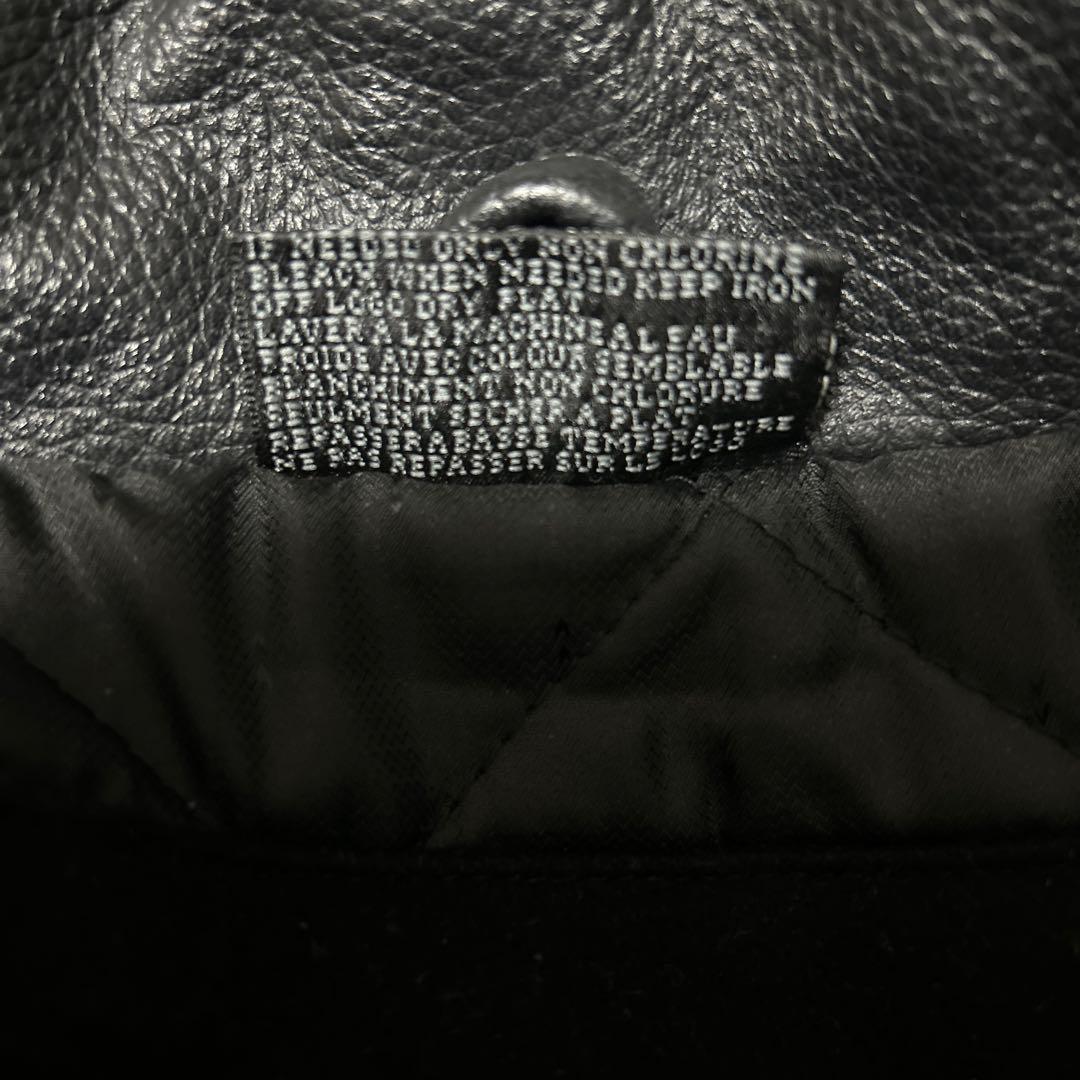 ROCAWEAR 黒 スタジャン ウール 襟レザー HIPHOP b-boy