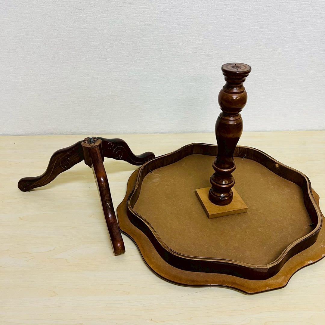 象嵌 コーヒーテーブル 丸テーブル サイドテーブル アンティーク