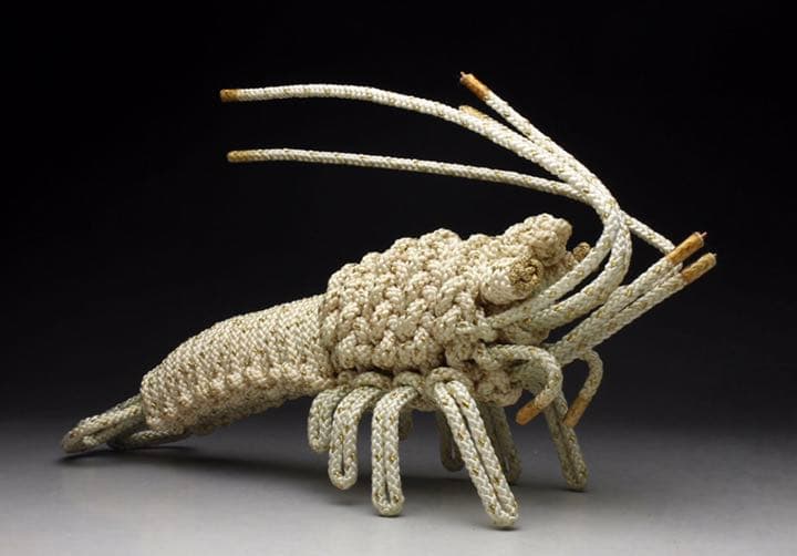 御所御用達　縁起の良い伊勢海老の美術工藝品　オブジェ歌舞伎ファンの方に