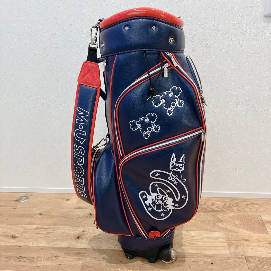MU SPORTS キャディバッグ 8.5型 ローリングソール フードカバー付き