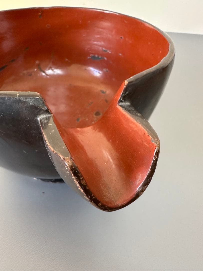 朽木　片口　酒上　酒器　漆器　江戸時代〜明治時代頃