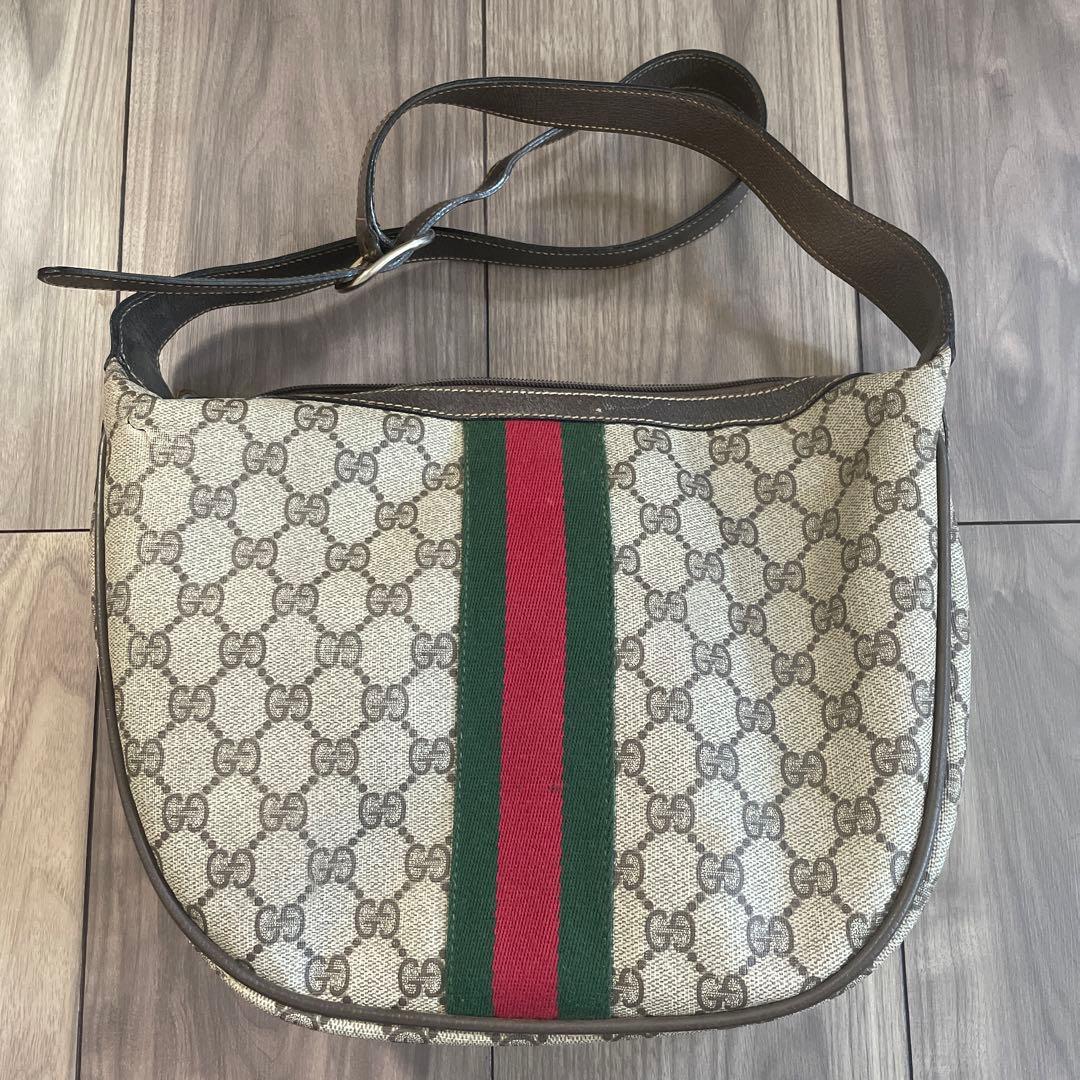 オールドグッチ　ショルダーバッグ　ハーフムーン