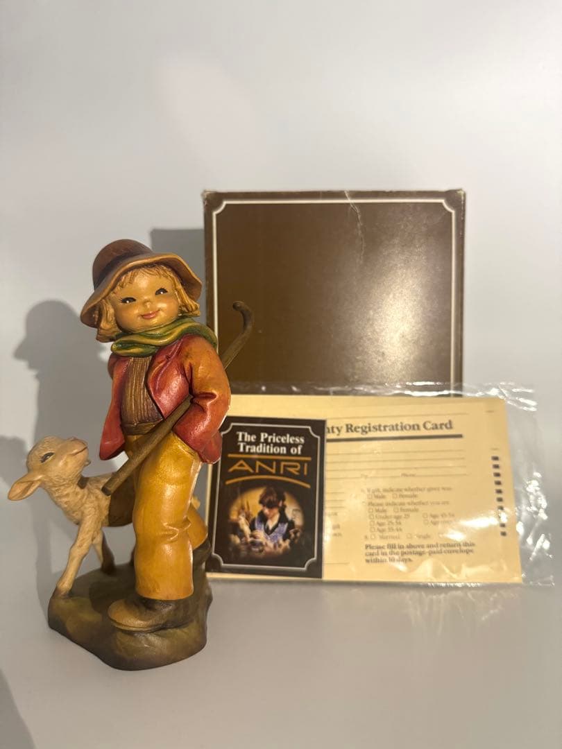 ANRI 木彫り人形 2250体限定 アンリ フィギュア フィギュリン　全部付属