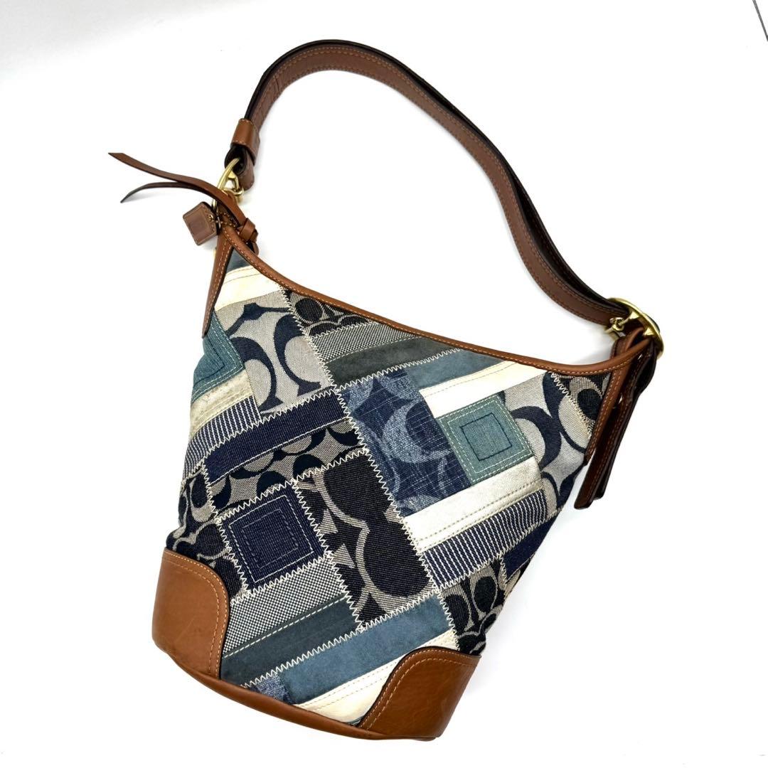 バッグ vintage coach Patchwork Shoulder Bag