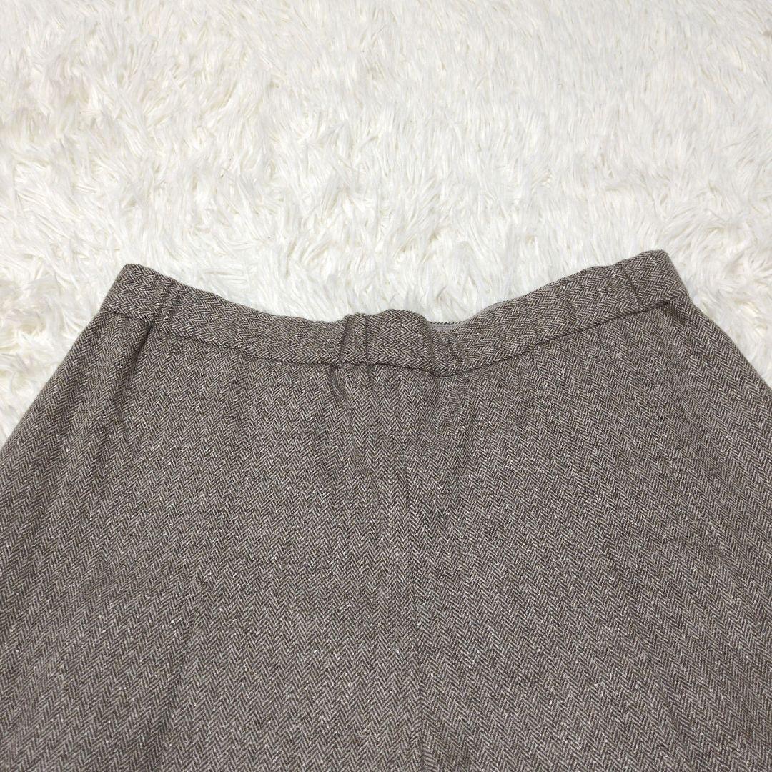 タグ付き 24AW 23区 シルクネップヘリンボーン ガウチョ パンツ 48