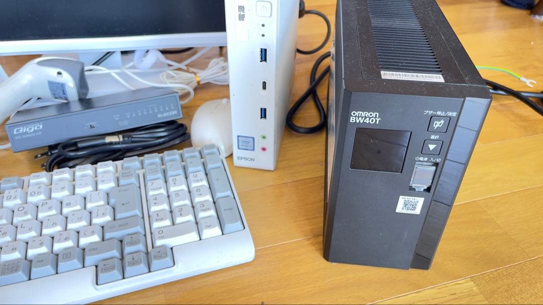 WindowsデスクトップPCとEPSONプリンター、スキャナーフルセット