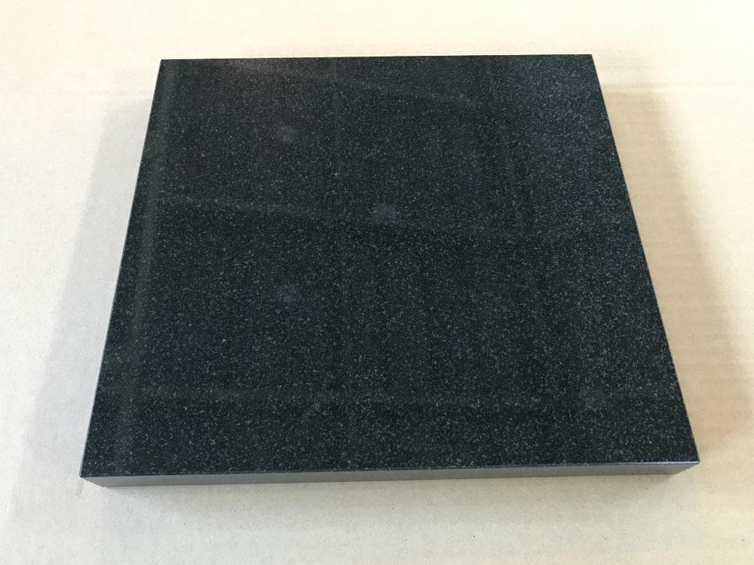 高級天然黒御影石 山西黒 オーディオボード●400×400×20●5面磨き