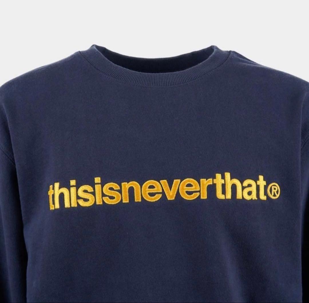 thisisneverthat® ネイビー スウェット M ネバザ