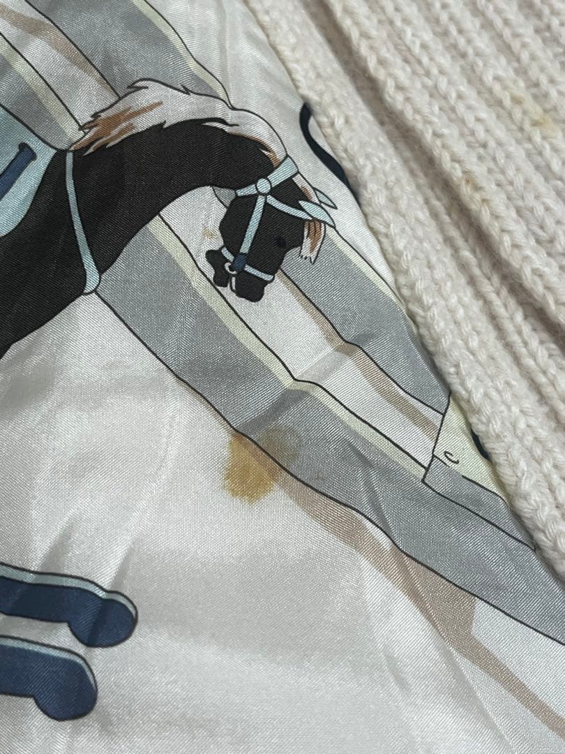 HERMES マルジェラ期 カシミヤ シルク ニット カーディガン L